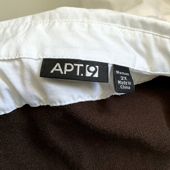 VINTAGE APT.9 SWEATER VEST TOP PLUS - Picture 6 of 9